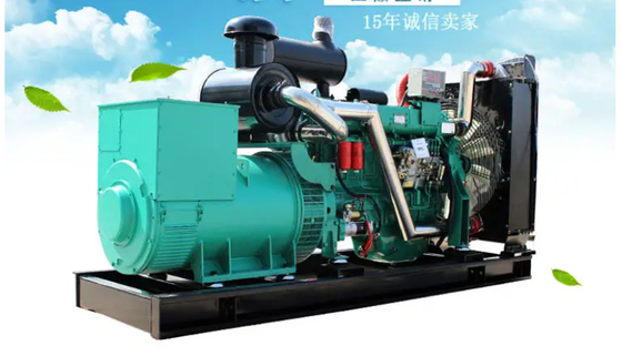 tipo aperto diesel del gruppo elettrogeno di raffreddamento ad acqua 50Hz Weichai con il silenziatore