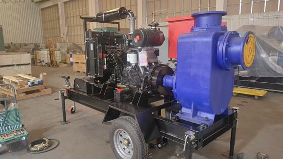 Set pompe Motore modello 6B5.9-P130 con radiatore pompa idrica ad accoppiamento universale telaio base in acciaio con serbatoio di combustibile base integrato da 200L